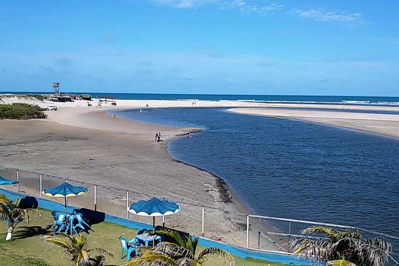Vista da praia de Águas Belas